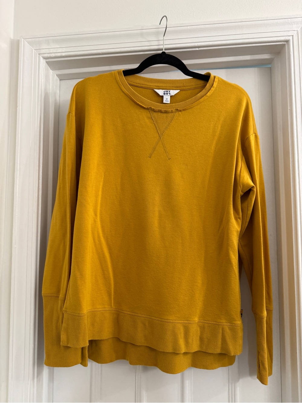 JoyLab Mustard Crewneck Pullover